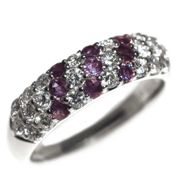 PT900 ALEXANDRITE DIAMOND RING: Pt900 Alexandrite Diamond Ring Brand: None Type/Style: Ring Material: Pt900, Main Stone Natural Color: Pt Size: Accessories: None Accessories Notice: When purchasing pre-owned goods, pleas