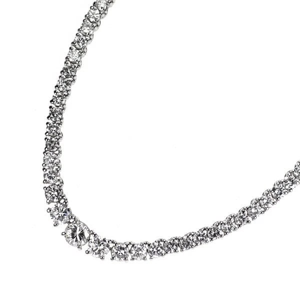 PT900 DIAMOND TENNIS NECKLACE (1 of 2)