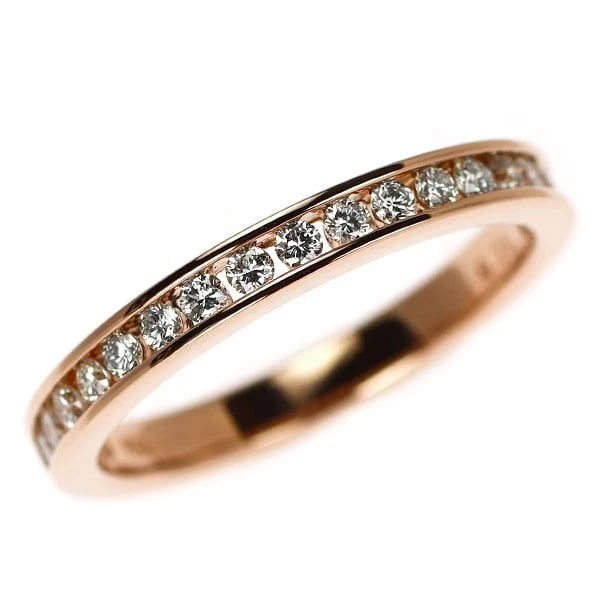 K18PG DIAMOND RING: K18PG Diamond Ring Brand: None Type/Style: Ring Material: K18PG, Main Stone Natural Color: PG Size: 5.25 US Accessories: None Accessories Notice: When purchasing pre-owned goods, please refer to the