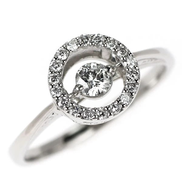 PT900 DIAMOND RING DANCING: PT900 diamond ring dancing Brand: None Type/Style: Ring Material: Pt900, Main Stone Natural Color: None Size: 6 US Accessories: None Accessories Notice: When purchasing pre-owned goods, please refer