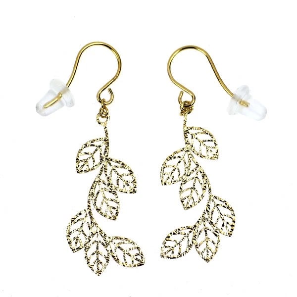 K18YG PLANT EARRING: K18YG plant earring Brand: None Type/Style: piercing Material: K18YG, Color: YG Size: Length/Width/Diameter 34.0 Accessories: None Accessories Notice: When purchasing pre-owned goods, please refer to