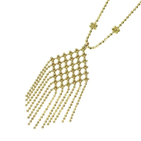 TIFFANY K18YG PENDANT NECKLACE: Tiffany K18YG pendant necklace Brand: Tiffany Type/Style: pendant necklace Material: K18YG, Color: YG Size: Chain Length 42 Accessories: None Accessories Notice: When purchasing pre-owned