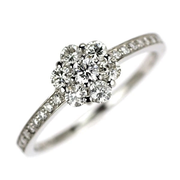 PT900 DIAMOND RING: Pt900 diamond ring Brand: None Type/Style: Ring Material: Pt900, Main Stone Natural Color: Pt Size: 6 US Accessories: None Accessories Notice: When purchasing pre-owned goods, please refer to the