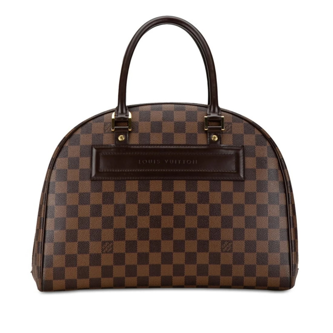 LOUIS VUITTON DAMIER NOLITA HANDBAG BROWN LEATHER: Louis Vuitton Damier Nolita Handbag Brown Leather Brand: Louis Vuitton Type/Style: Handbag Material: PVC , Leather Color: Brown Size: (HxWxD) 24.5cm x 34.5cm x 13.5cm / 9.64'' x 13.58'' x 5.31''