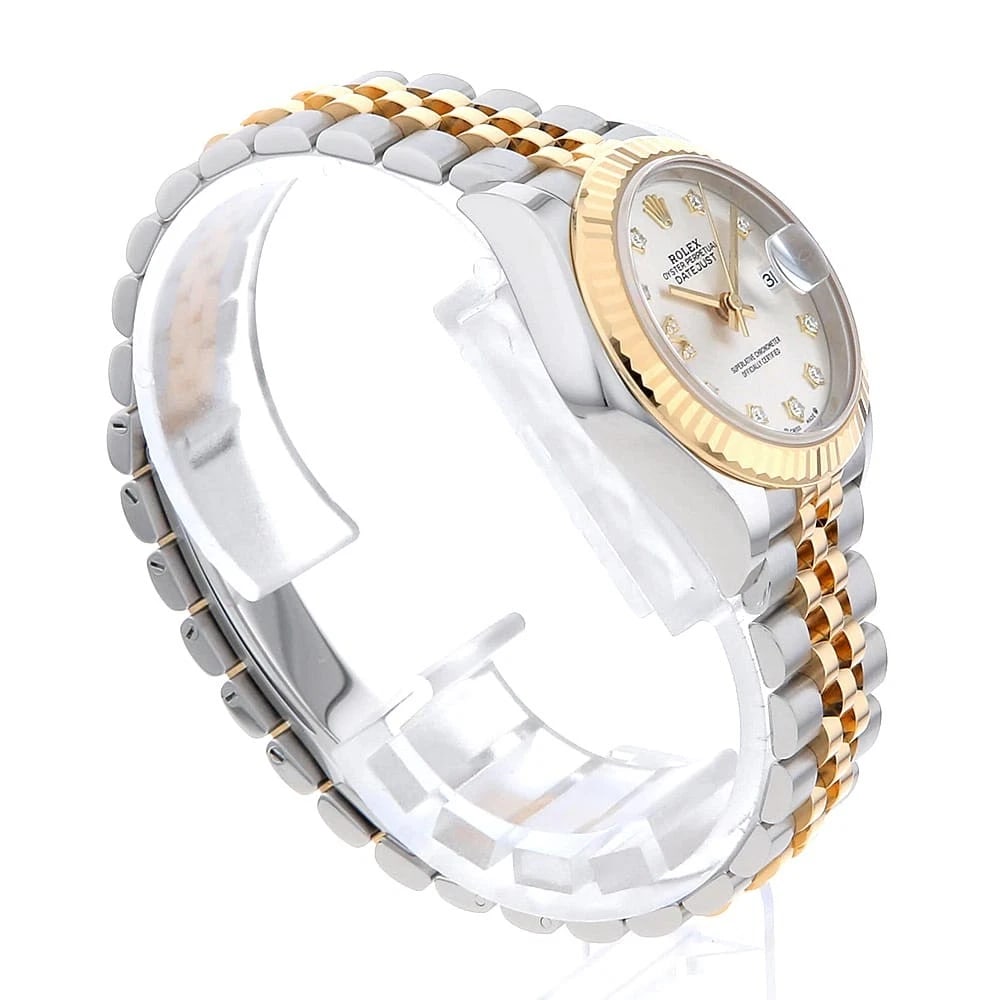 ROLEX DATEJUST DIAMOND SILVER WATCH - 2