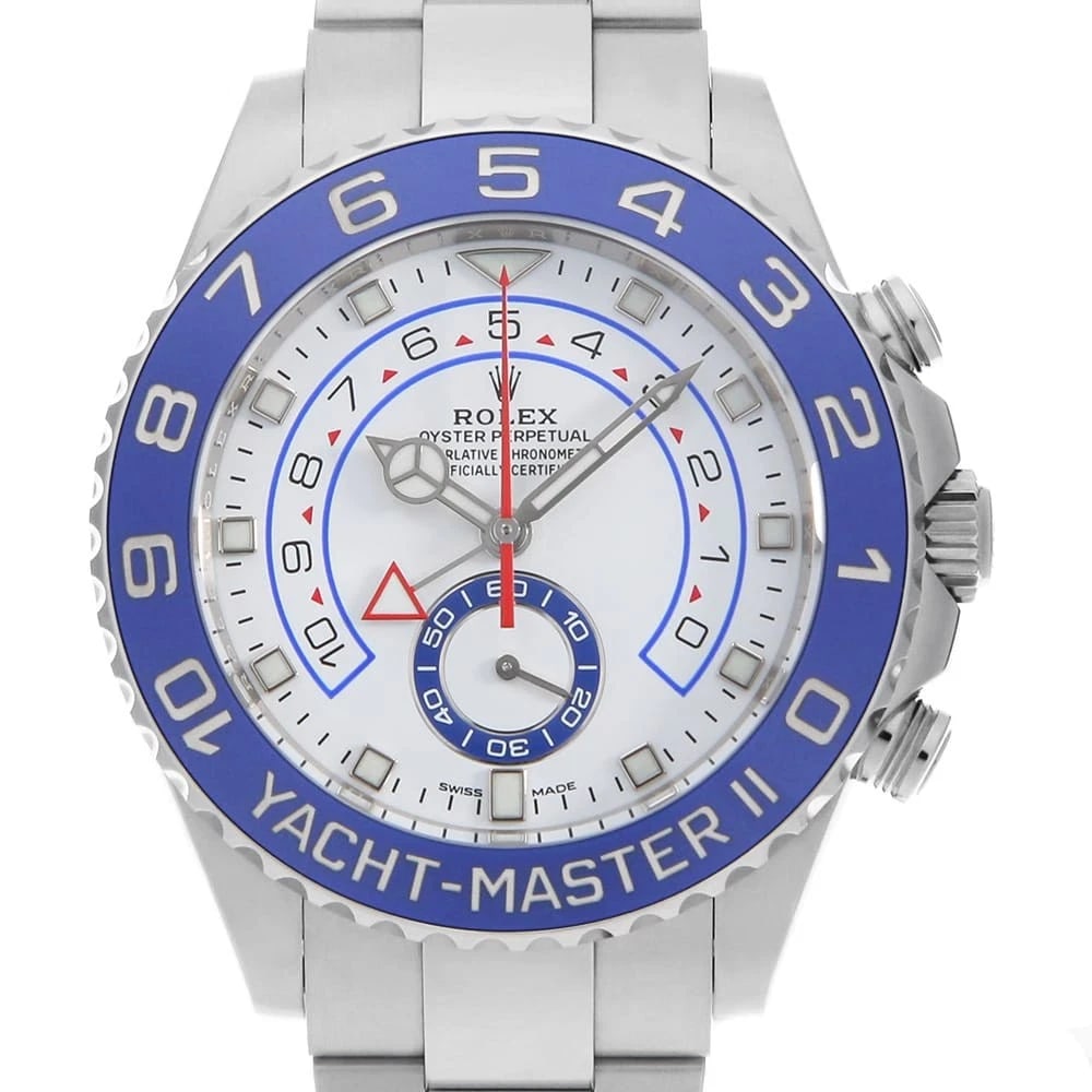 ROLEX YACHT-MASTER WHITE WATCH: ROLEX Yacht-Master white Watch Brand: ROLEX Type/Style: Wrist watch Material: Band Material Stainless Steel, Case Material Stainless Steel Color: Dial Color White Size: Case:W44mm Circumference of Wri