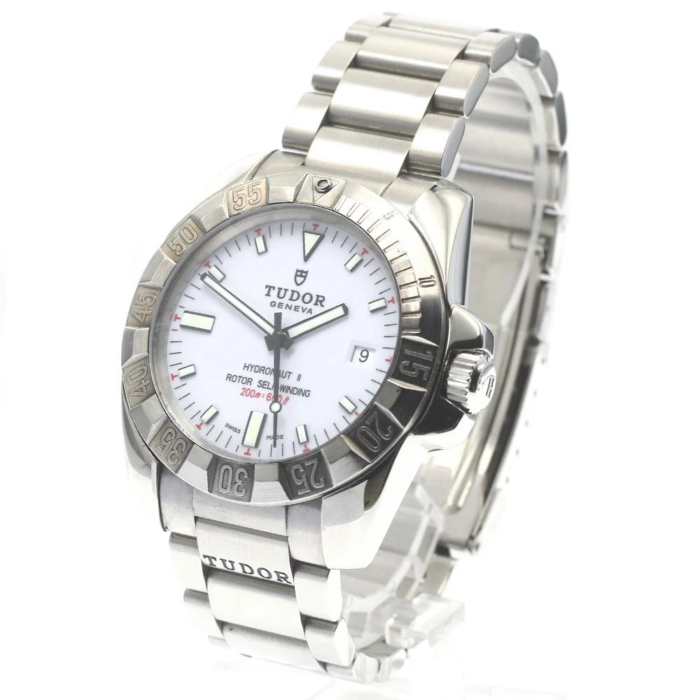 TUDOR HYDRODATE WHITE AUTOMATIC WATCH - 2
