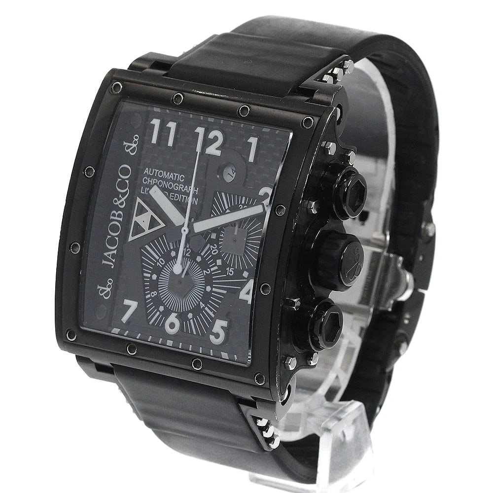 JACOB&CO BLACK AUTOMATIC WATCH - 2