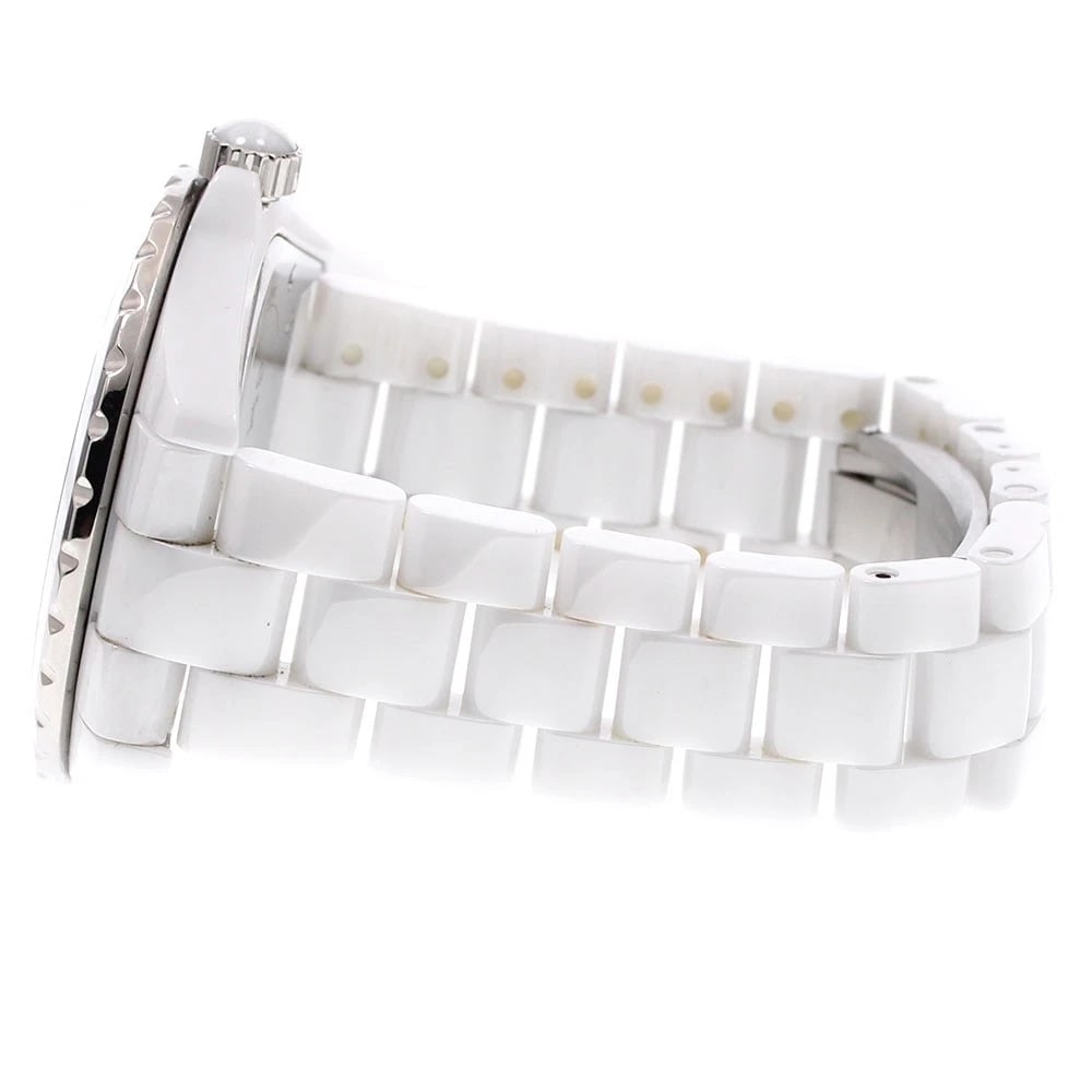 CHANEL J12 WHITE CERAMIC AUTOMATIC WATCH - 3
