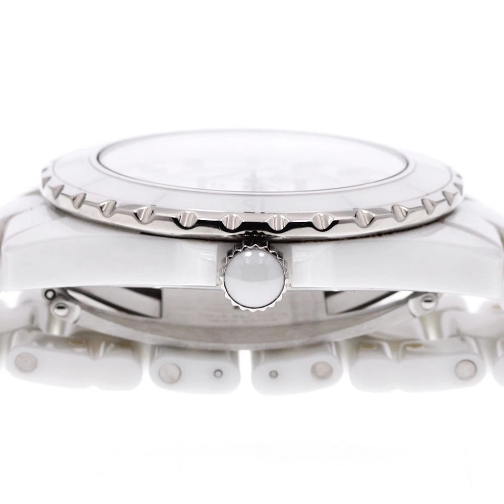 CHANEL J12 WHITE CERAMIC AUTOMATIC WATCH - 4