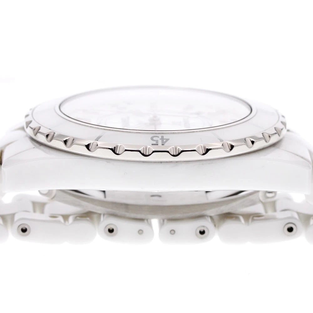CHANEL J12 WHITE CERAMIC AUTOMATIC WATCH - 5
