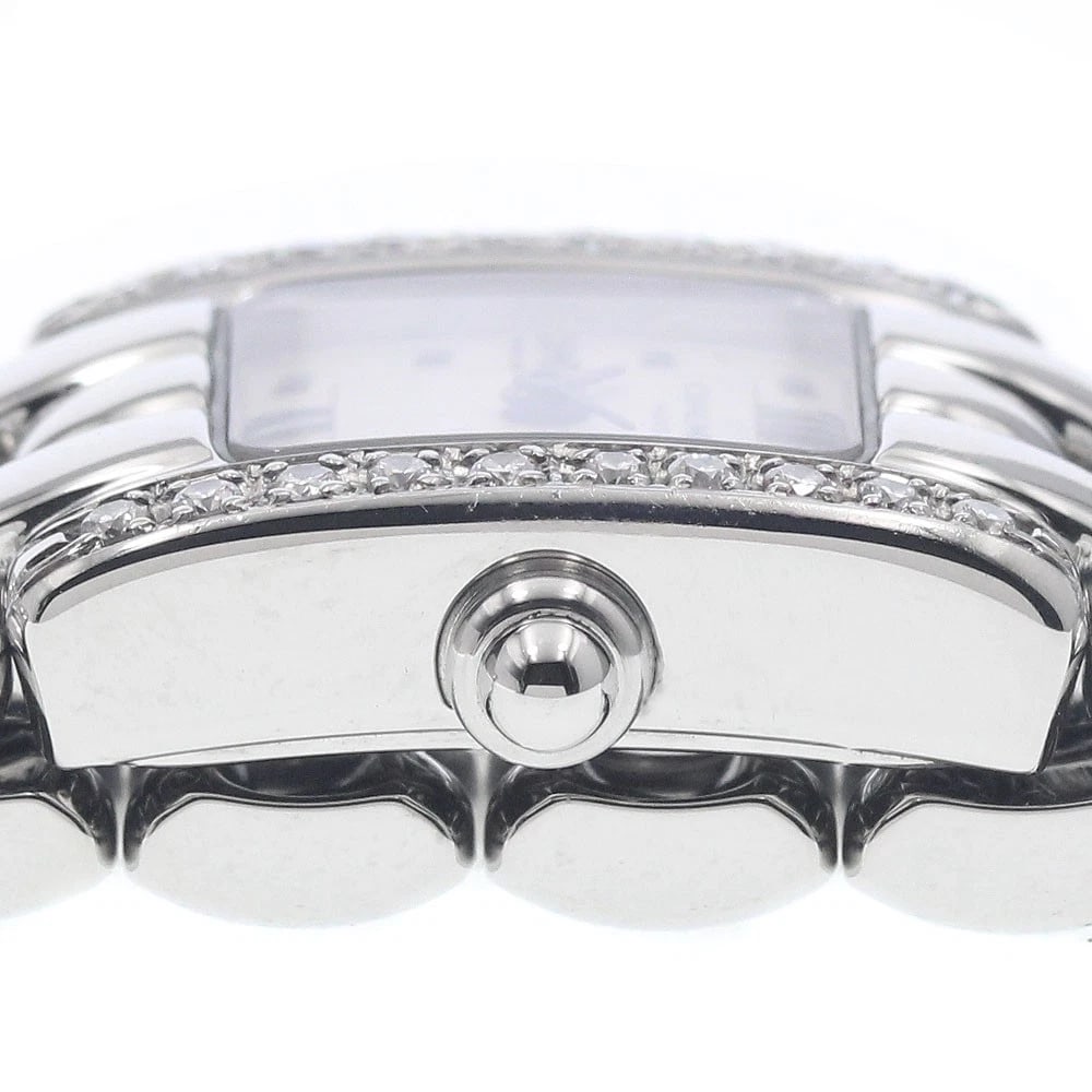 CHAUMET DIAMOND BEZEL BEIGE QUARTZ WATCH - 4