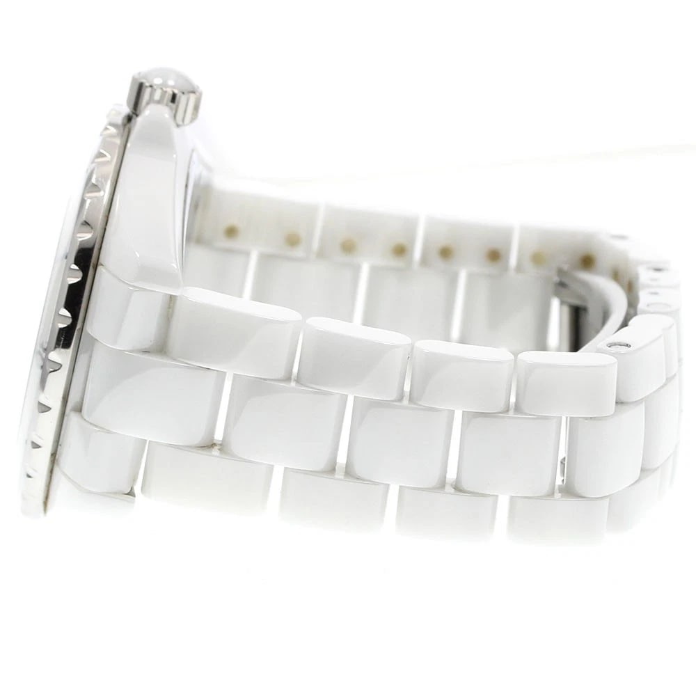 CHANEL J12 WHITE CERAMIC AUTOMATIC WATCH - 3