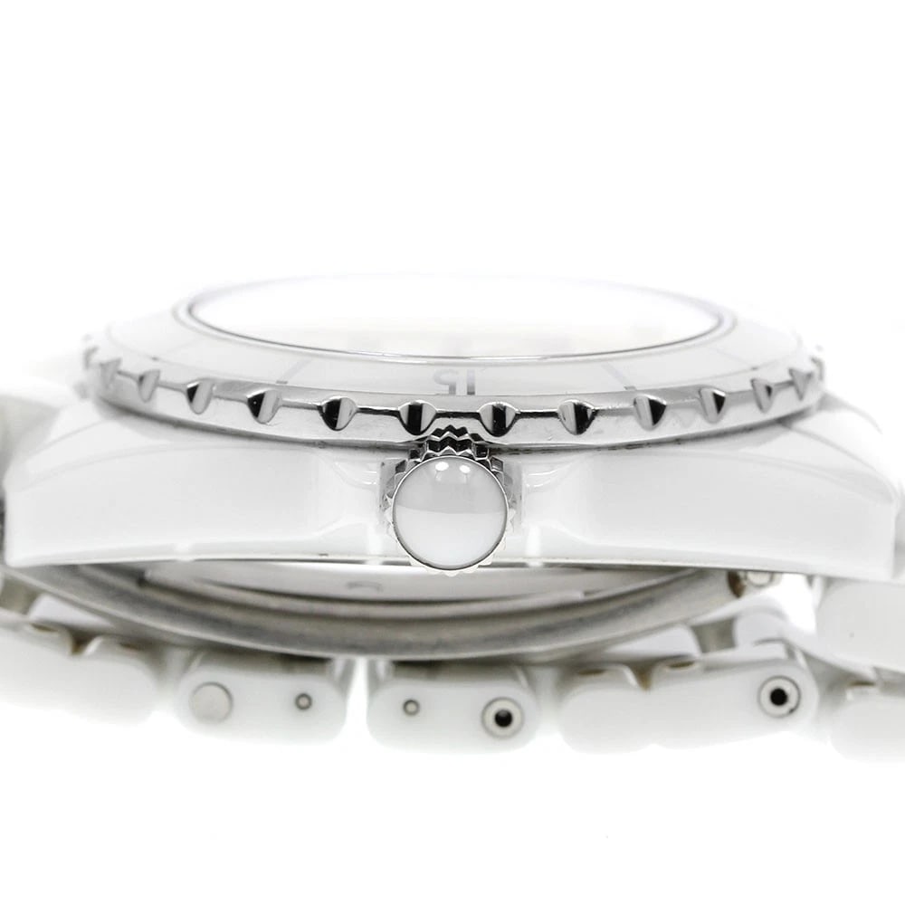 CHANEL J12 WHITE CERAMIC AUTOMATIC WATCH - 4