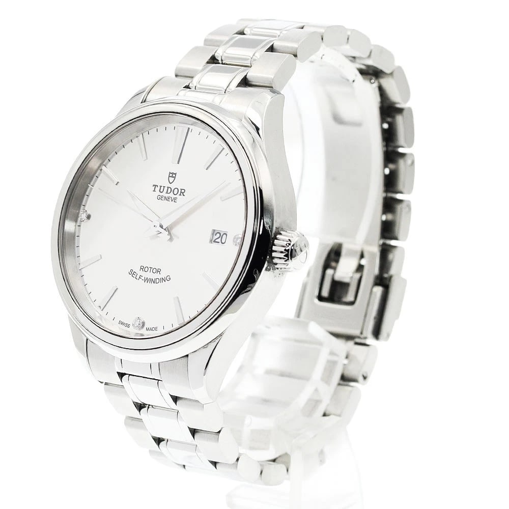 TUDOR DATE SILVER AUTOMATIC WATCH - 2