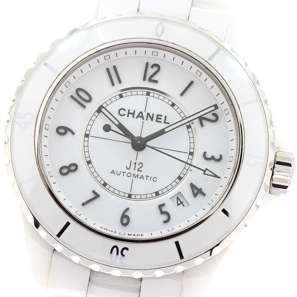 CHANEL J12 WHITE CERAMIC AUTOMATIC WATCH: CHANEL J12 White ceramic Automatic Watch Brand: CHANEL Type/Style: Wristwatch Material: Band Material Stainless Steel / ceramic, Case Material Stainless Steel / ceramic Color: Case Color White /
