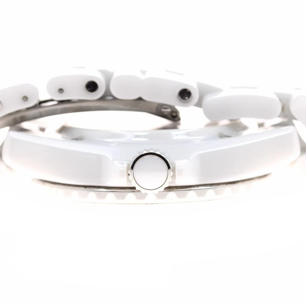 CHANEL J12 WHITE CERAMIC AUTOMATIC WATCH - 3