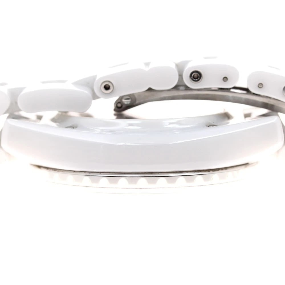 CHANEL J12 WHITE CERAMIC AUTOMATIC WATCH - 4