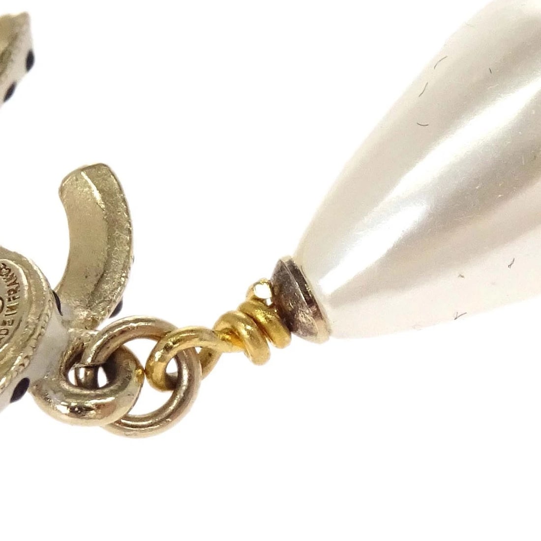 CHANEL DANGLE PIERCED EARRINGS - 2