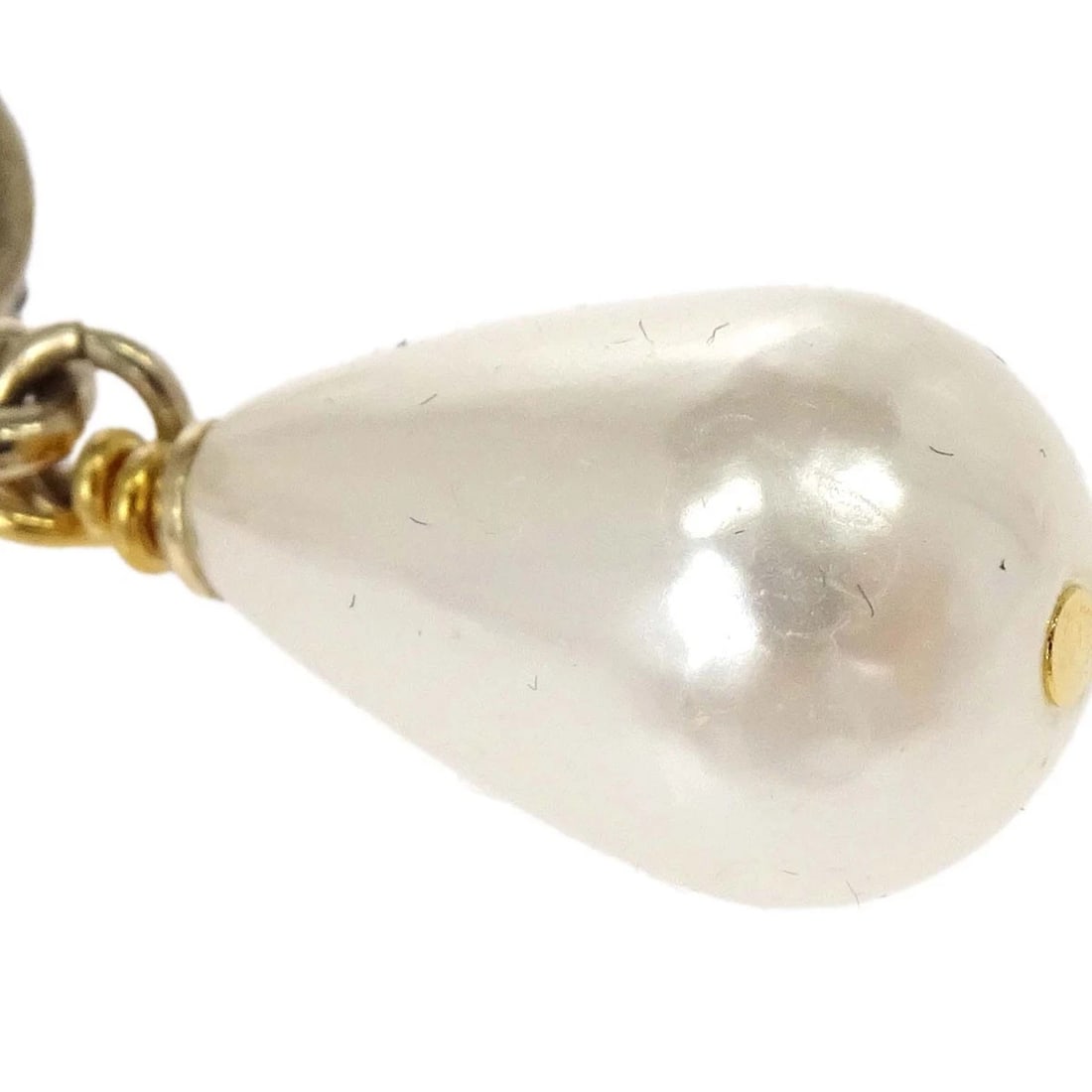 CHANEL DANGLE PIERCED EARRINGS - 3