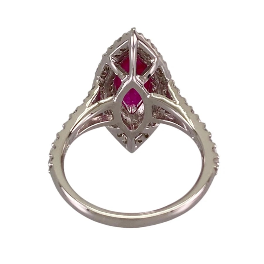 RING PLATINUM RUBY DIAMOND - 2