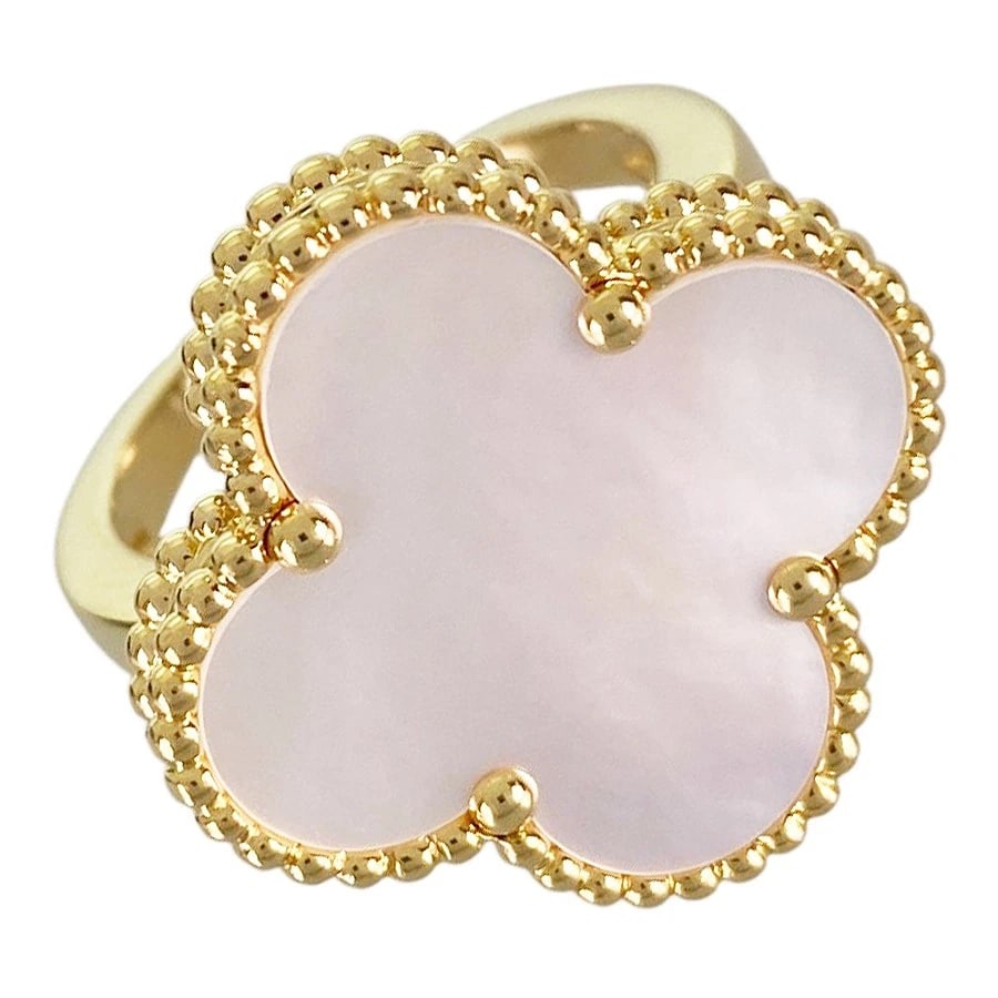 VAN CLEEF & ARPELS ALHAMBRA YELLOW GOLD RING: Van Cleef & Arpels Alhambra Yellow gold Ring Brand: Van Cleef & Arpels Type/Style: Ring Material: 18K Yellow Gold, Color: Gold Size: US:5.5 Accessories: None Accessories Notice: When purch