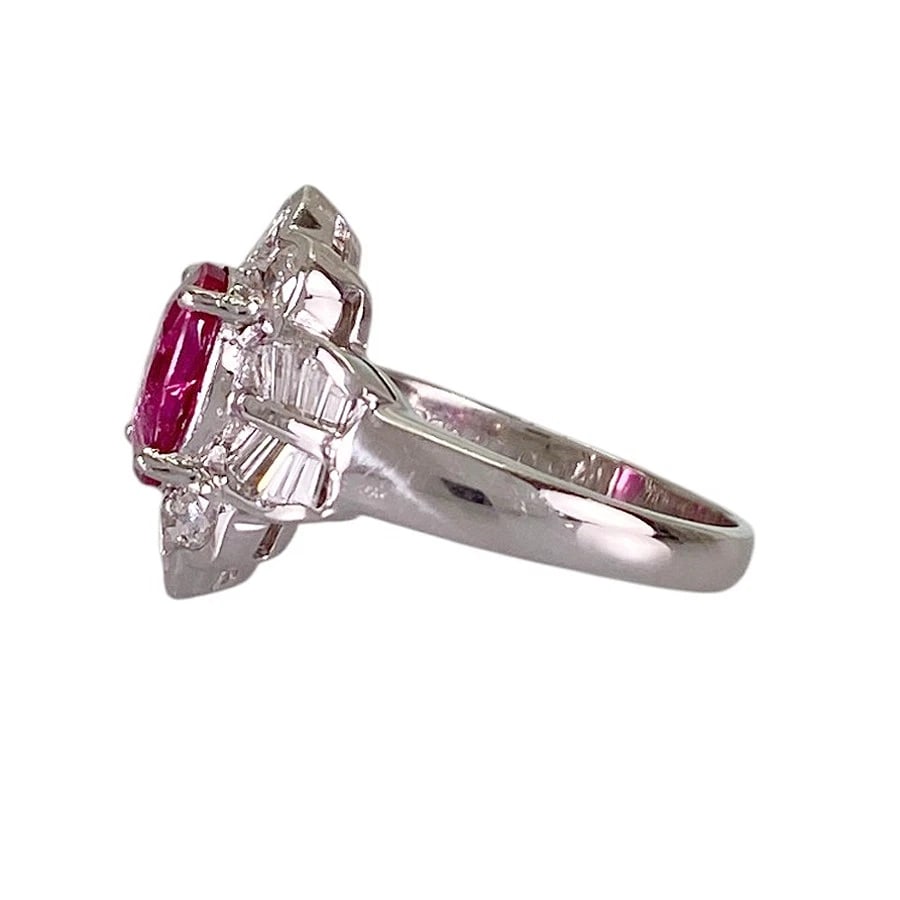 RING PLATINUM RUBY DIAMOND - 2