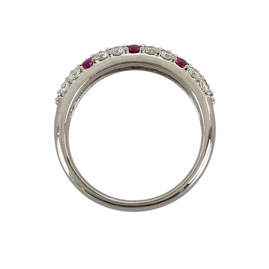 RING PLATINUM DIAMOND RUBY - 3