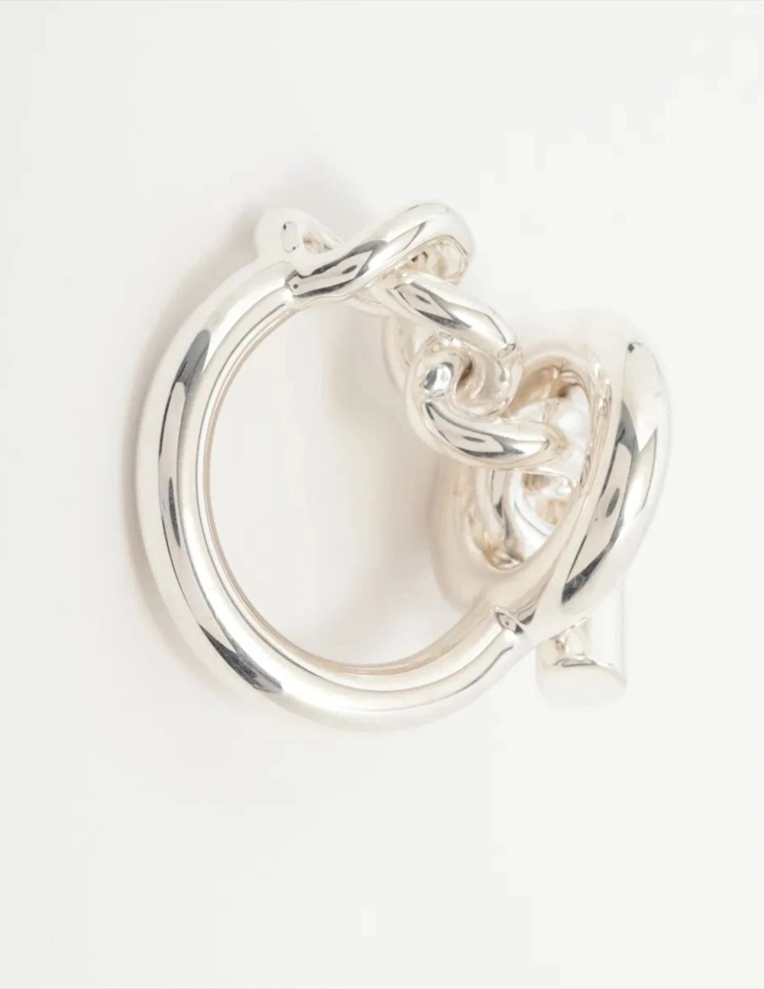HERMES RING 925 SILVER: Hermes Ring 925 Silver Brand: Hermes Type/Style: Ring Material: 925, Color: Silver Size: 5.25 US Accessories: None Accessories Notice: When purchasing pre-owned goods, please refer to the