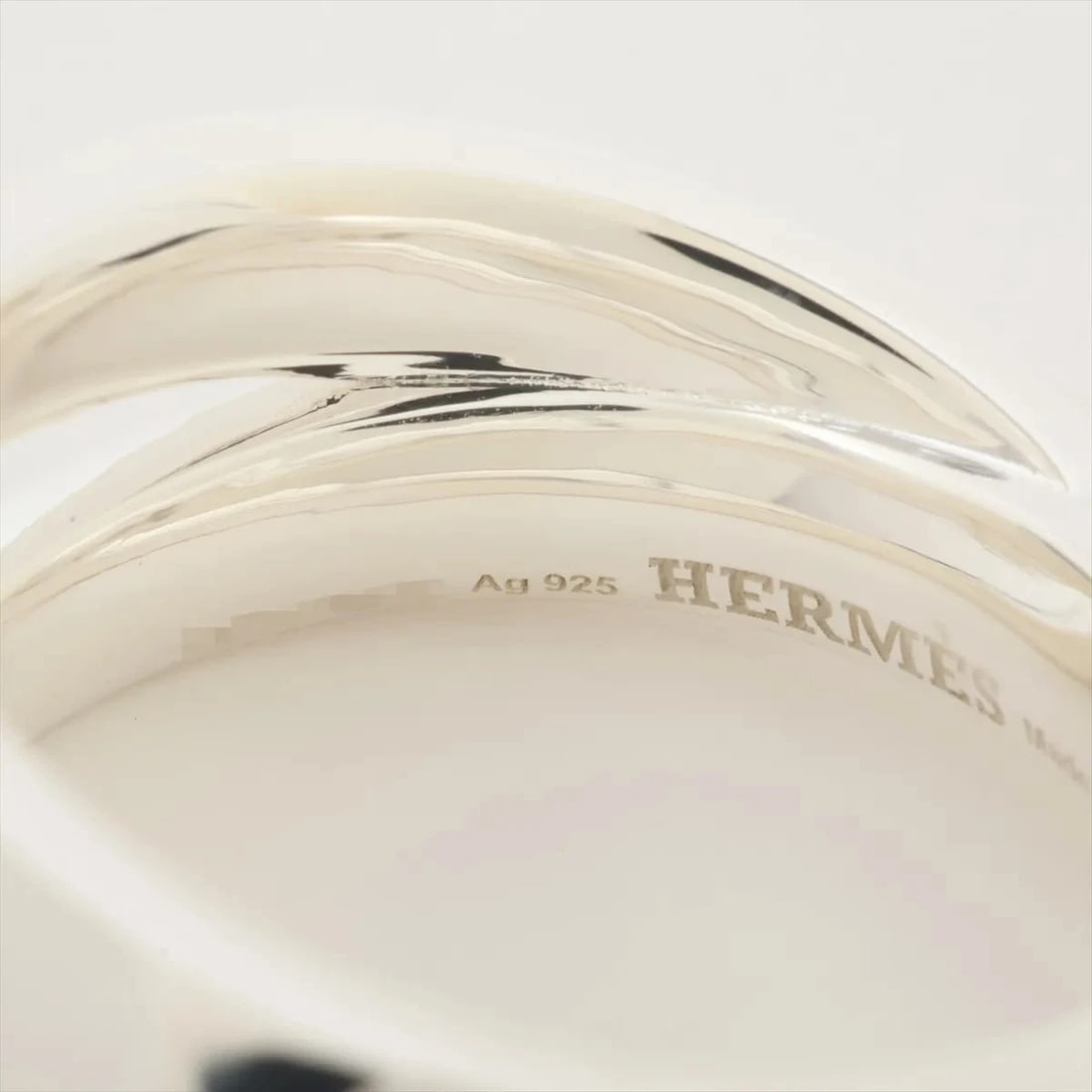 HERMES MINI CREW DOUBLE RING 925 SILVER - 2
