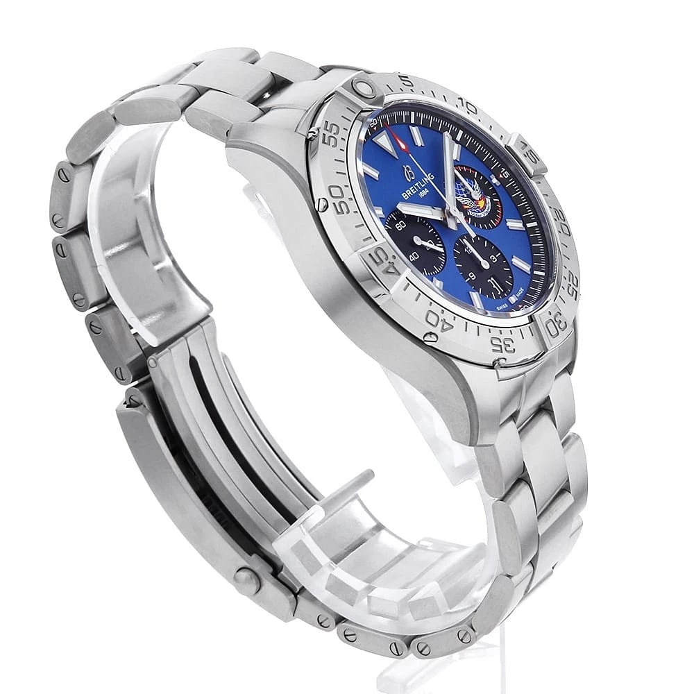 BREITLING AVENGER CHRONOGRAPH BLUE WATCH - 3