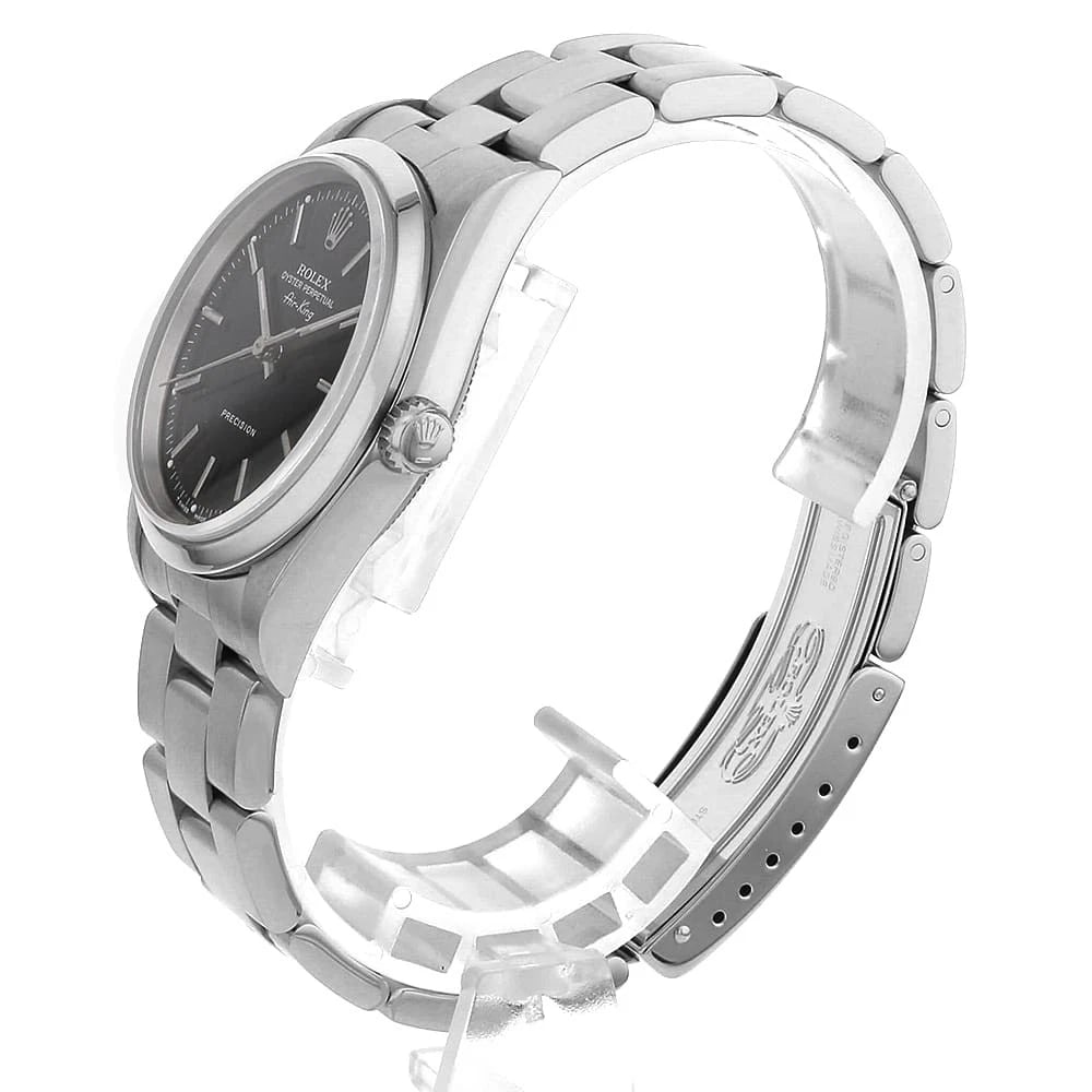 ROLEX AIR KING BLACK WATCH - 2