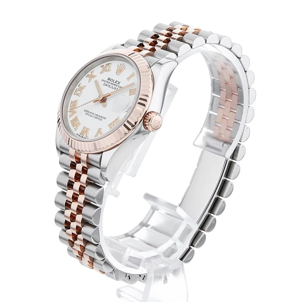 ROLEX DATEJUST WHITE WATCH - 2
