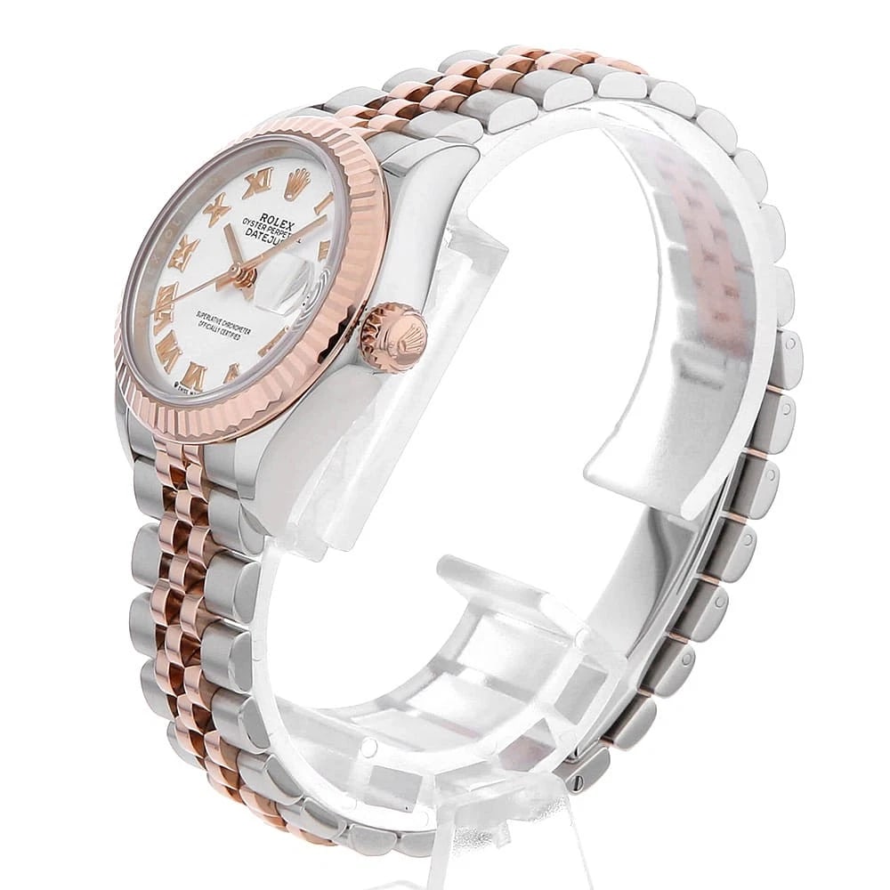 ROLEX DATEJUST WHITE WATCH - 2