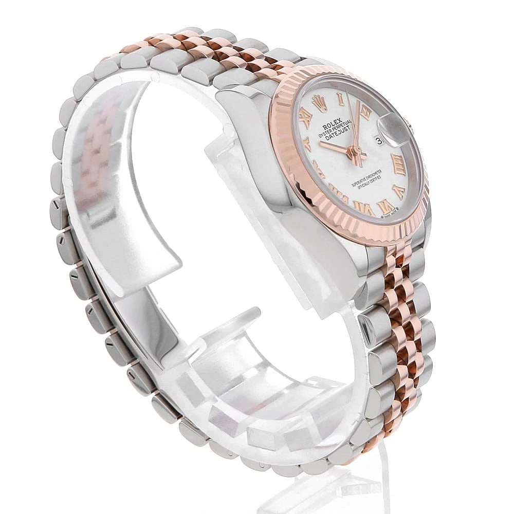ROLEX DATEJUST WHITE WATCH - 3