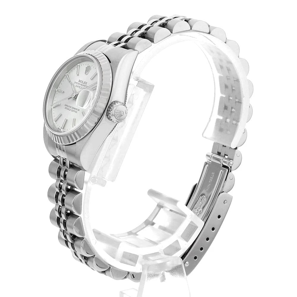 ROLEX DATEJUST SILVER WATCH - 2