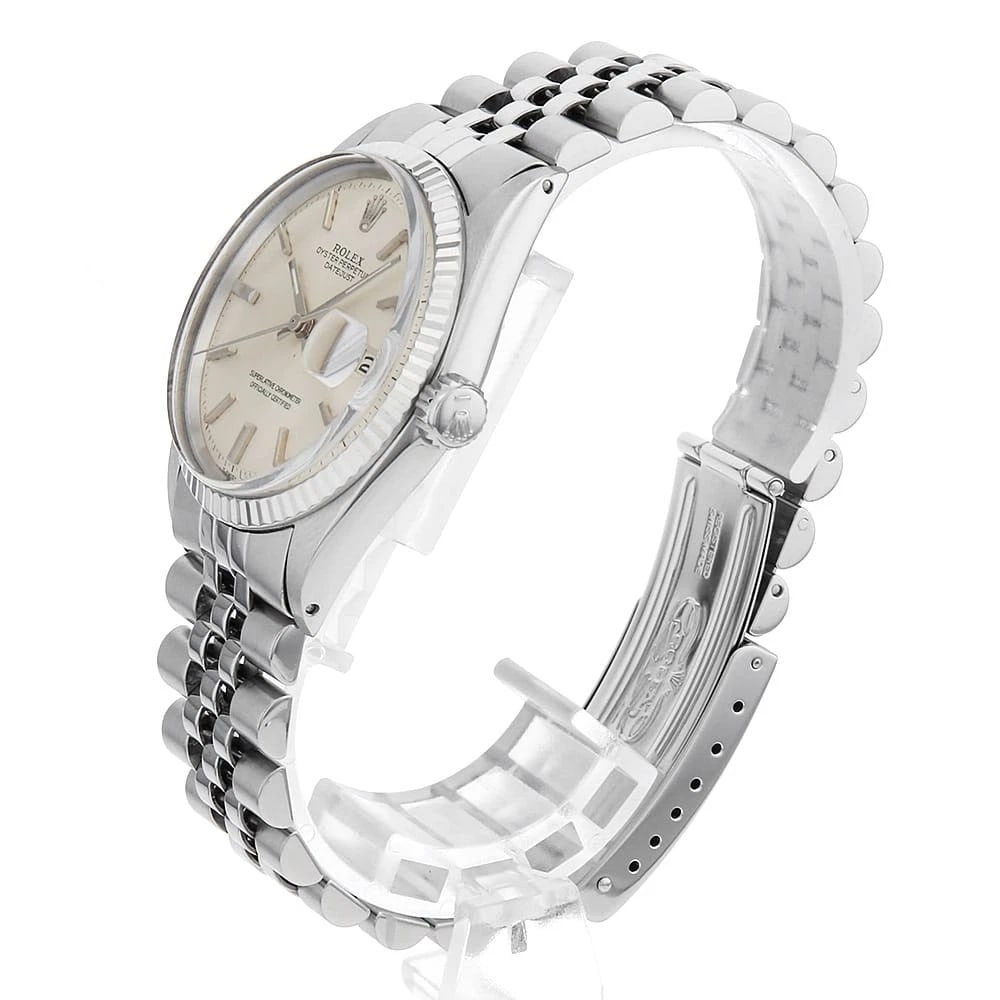 ROLEX DATEJUST SILVER WATCH - 2