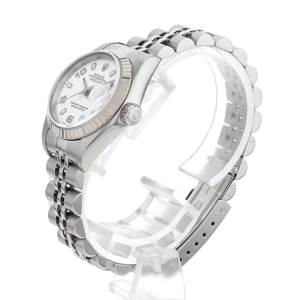 ROLEX DATEJUST WHITE WATCH - 2