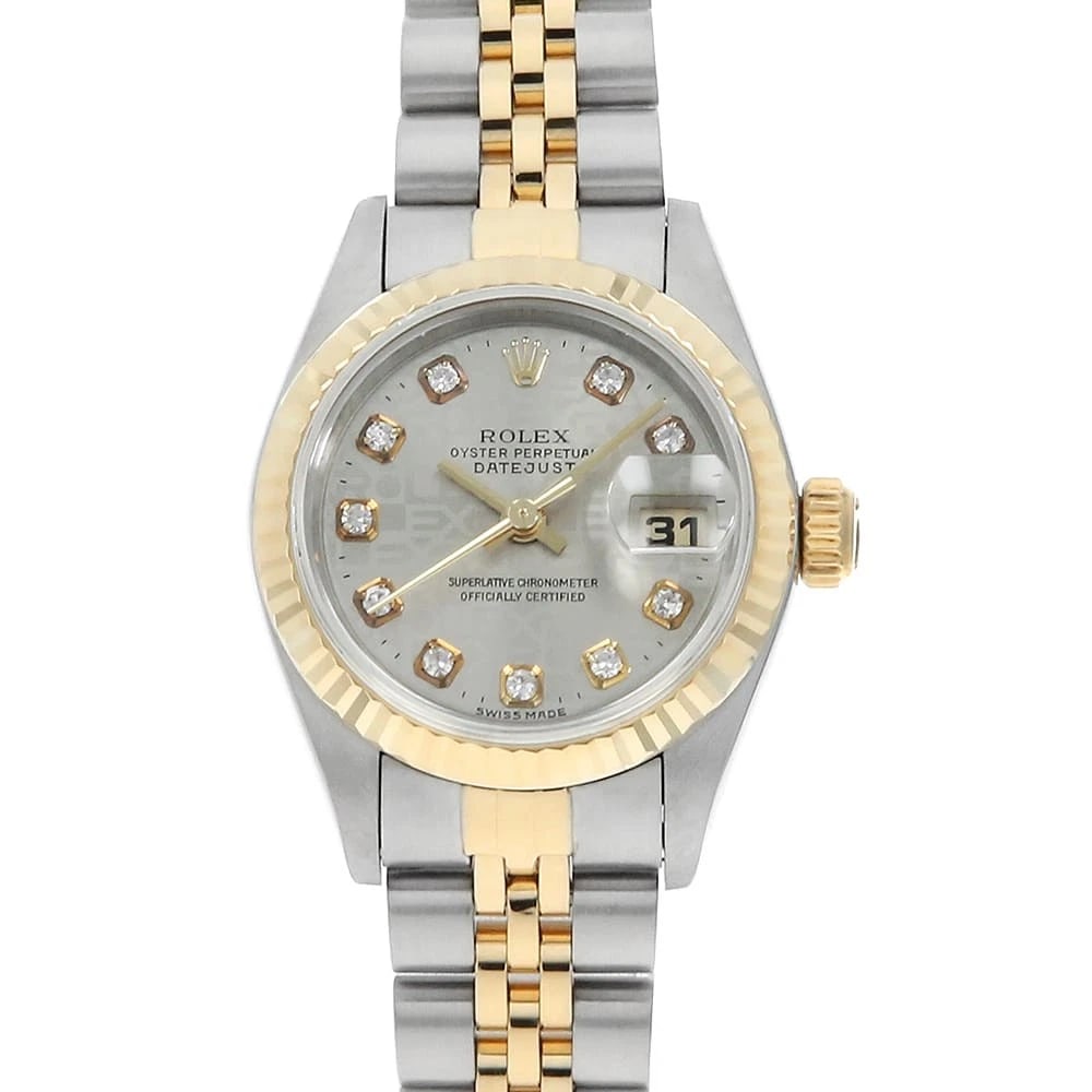 ROLEX DATEJUST DIAMOND GRAY COMPUTER WATCH: ROLEX Datejust Diamond gray computer Watch Brand: ROLEX Type/Style: Wrist watch Material: Band Material Stainless Steel/Yellow Gold, Case Material Stainless Steel/Yellow Gold Color: Dial Color Gray Si