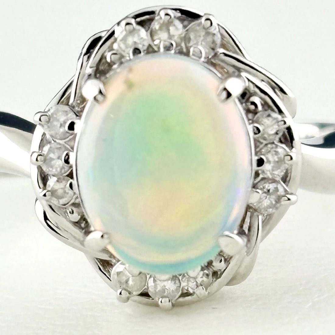 OPAL DESIGN RING PLATINUM - 2
