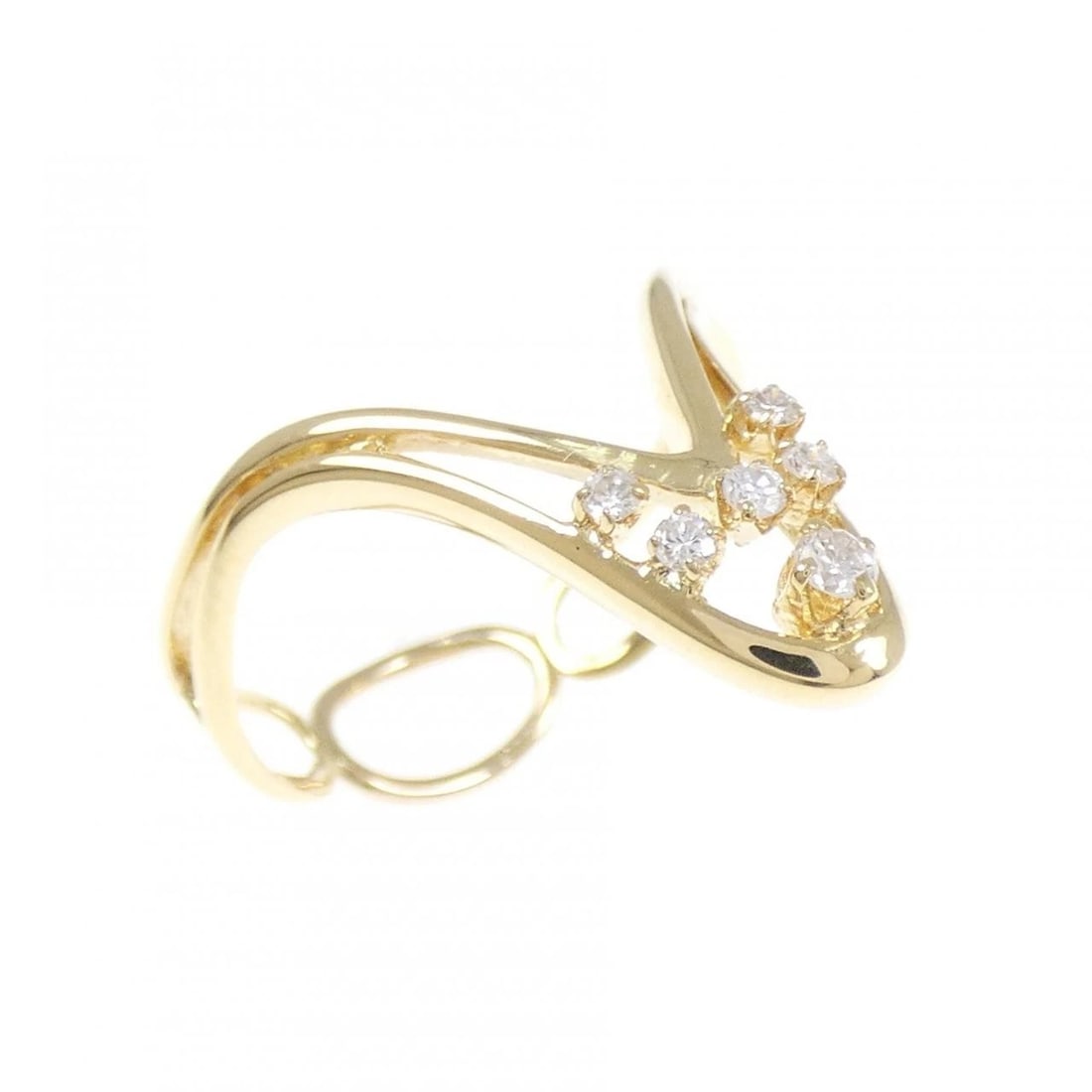 MIKIMOTO DIAMOND RING: Mikimoto Diamond Ring Brand: MIKIMOTO Type/Style: Mikimoto Ring Material: K18 yellow gold, Main Stone Natural Color: Yellow gold Size: US 7 3/4 Accessories: None Accessories Notice: When purchasing