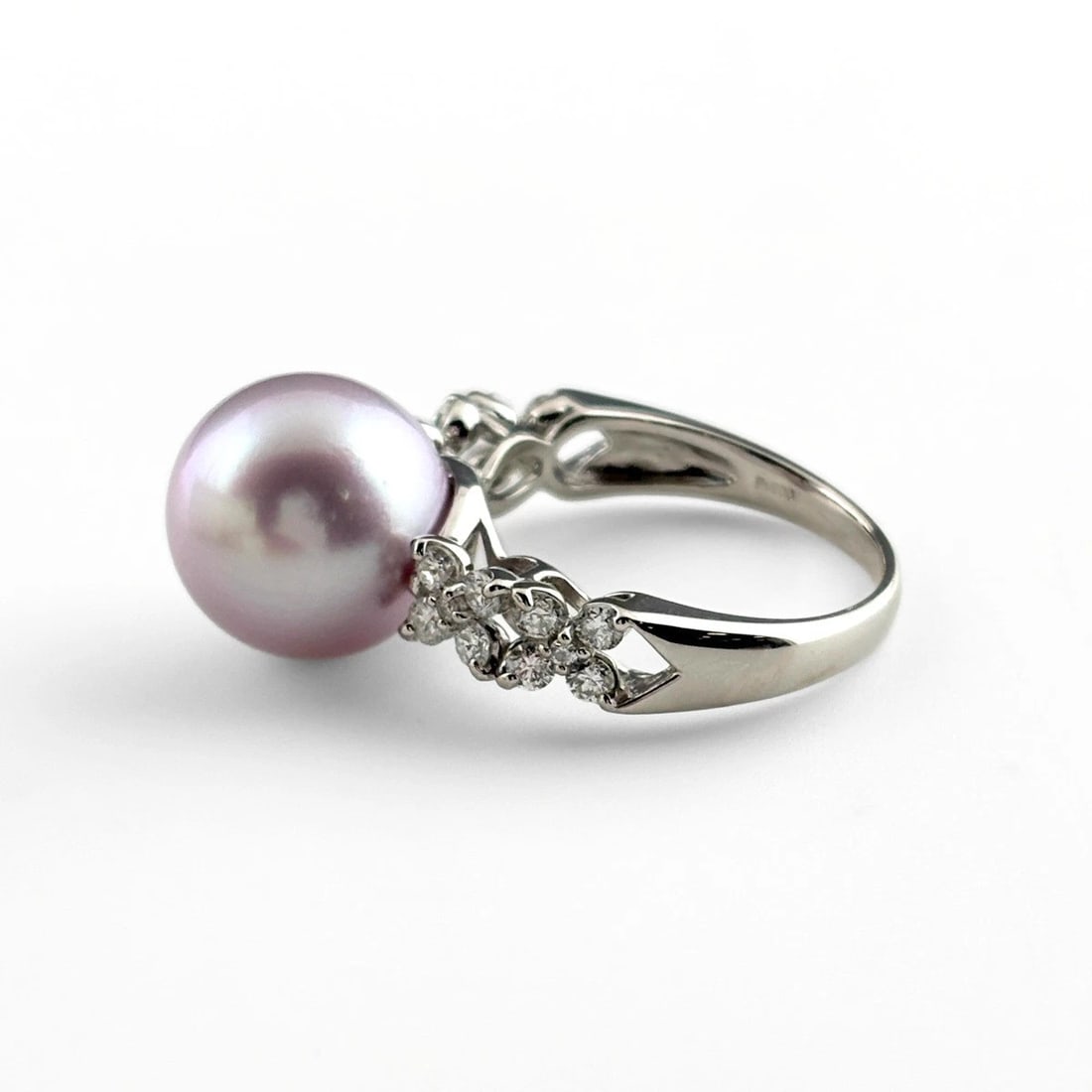 PEARL DESIGN RING PLATINUM RING - 2