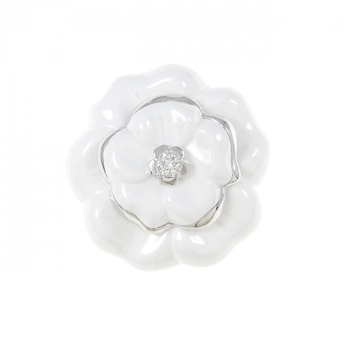 CHANEL CAMELLIA LARGE RING - 2