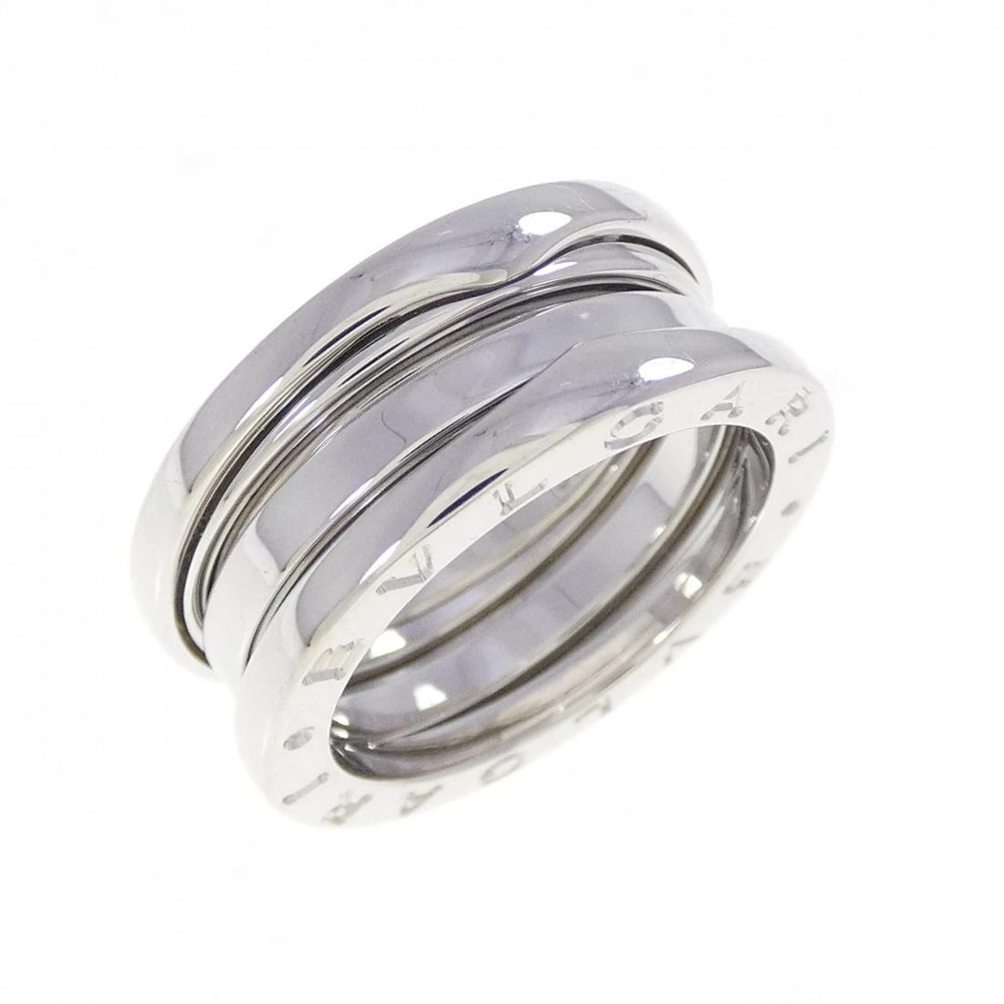 BVLGARI RING: Bvlgari Ring Brand: BVLGARI Type/Style: Bulgari Ring Material: 750 white gold, Color: White gold Size: US 5 1/2 Accessories: None Accessories Notice: When purchasing pre-owned goods, please refer to