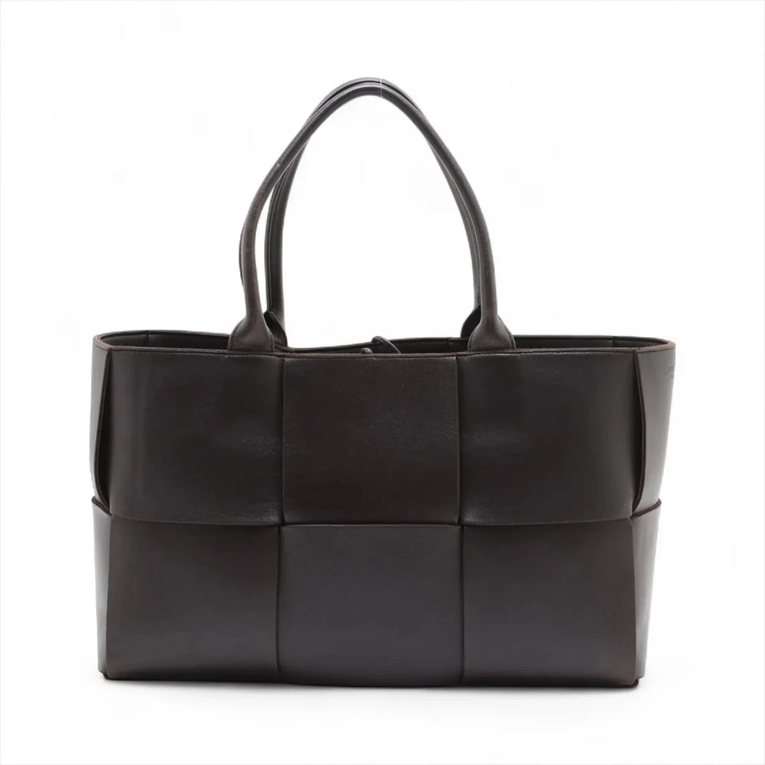 BOTTEGA VENETA MAXI INTRECCIATO LEATHER TOTE BAG (1 of 4)