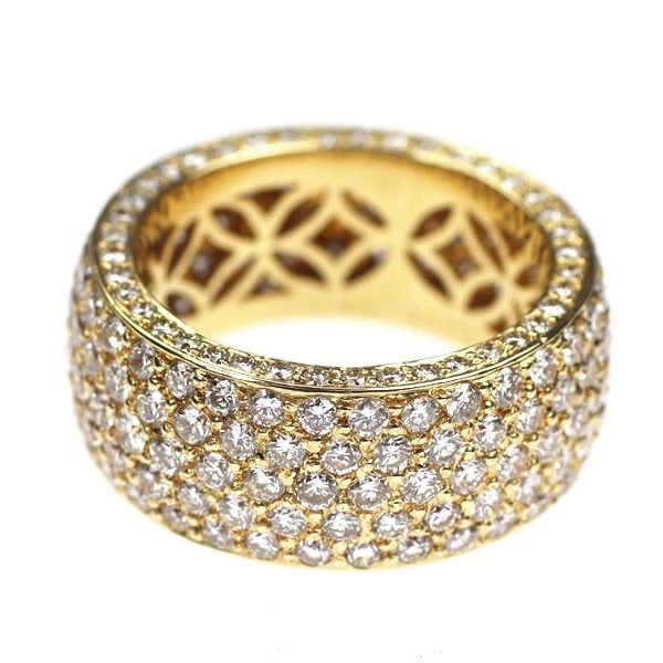 K18YG DIAMOND RING - 2