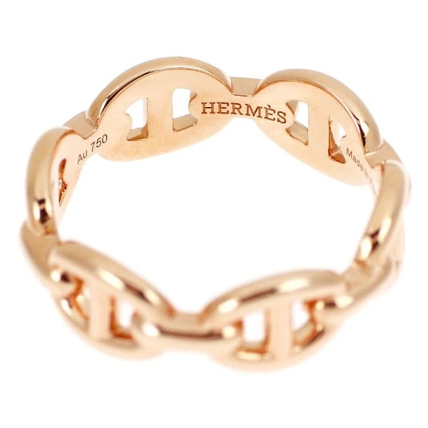 HERMES K18PG RING DUNKLE ENCHENE - 2