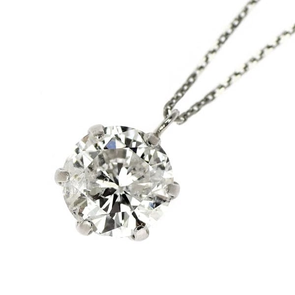 PT900/ PT850 LDH DIAMOND PENDANT NECKLACE: Pt900/ Pt850 LDH Diamond Pendant Necklace Brand: None Type/Style: pendant necklace Material: Pt900/ Pt850, Main Stone Natural Color: Pt Size: Chain Length 40 Accessories: None Accessories Notice: