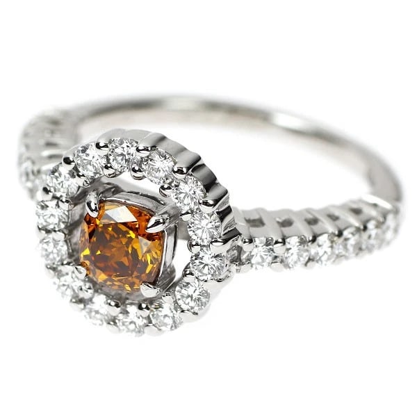 K18WG DIAMOND RING - 2