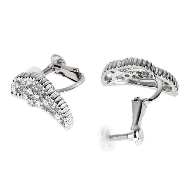 PT900 DIAMOND EARRING - 2